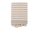 Foutastic Strandtuch Capri Schwarz; Weiss