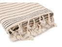 Foutastic Strandtuch Capri Schwarz; Weiss