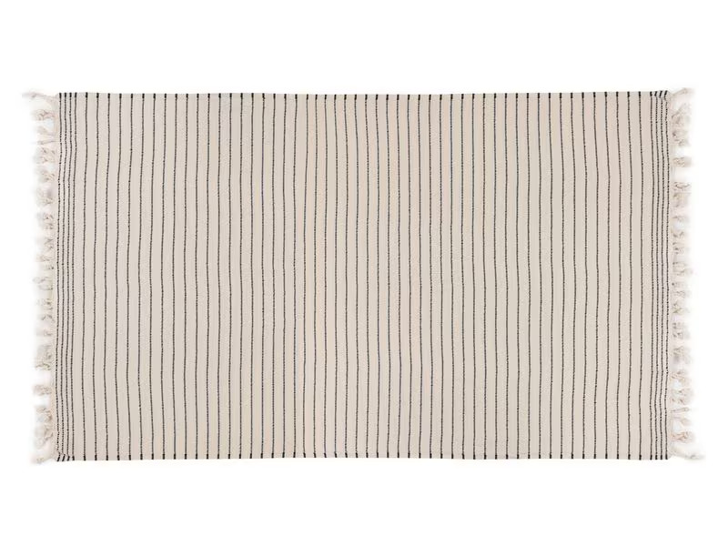 Foutastic Strandtuch Capri Schwarz; Weiss