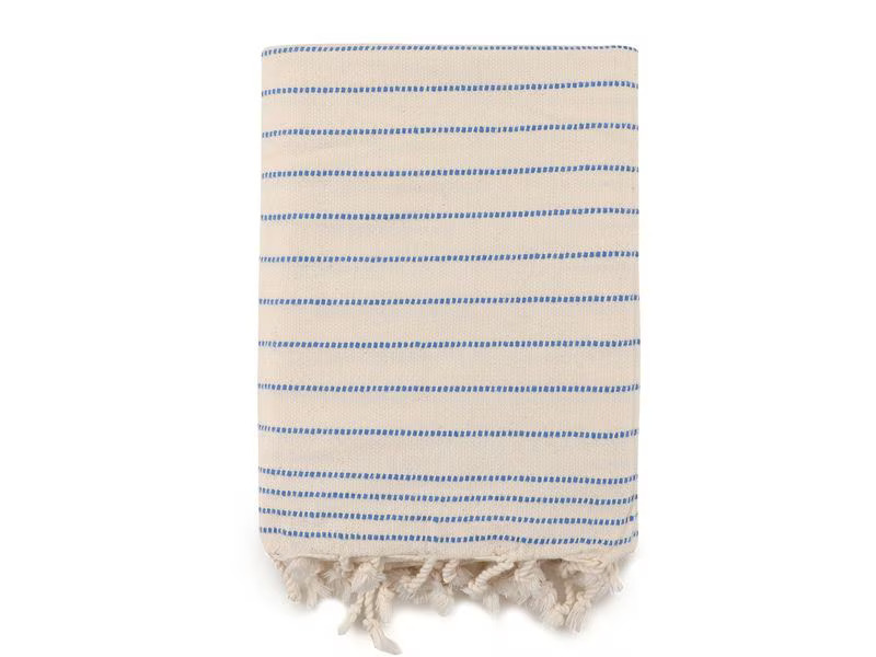 Foutastic Strandtuch Capri Blau; Weiss