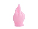 Mandatus Kerze Baby Crossed Fingers Candle Hand, Rosa