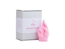 Mandatus Kerze Baby Crossed Fingers Candle Hand, Rosa