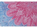 Foutastic Strandtuch Circle Muster, Blau; Rosa