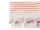Foutastic Strandtuch Golge Orange; Weiss