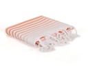 Foutastic Strandtuch Golge Orange; Weiss