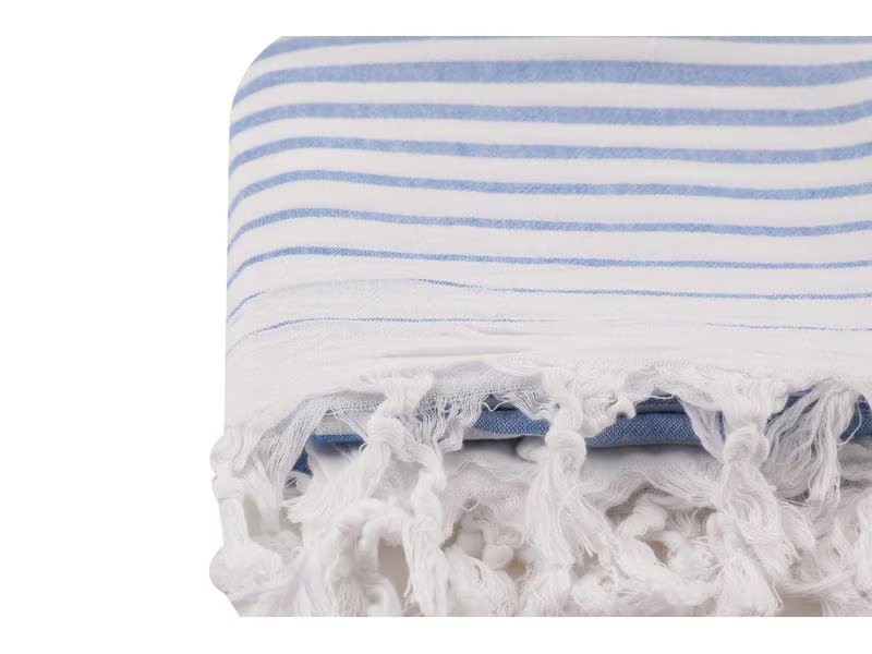 Foutastic Strandtuch Golge Blau; Weiss