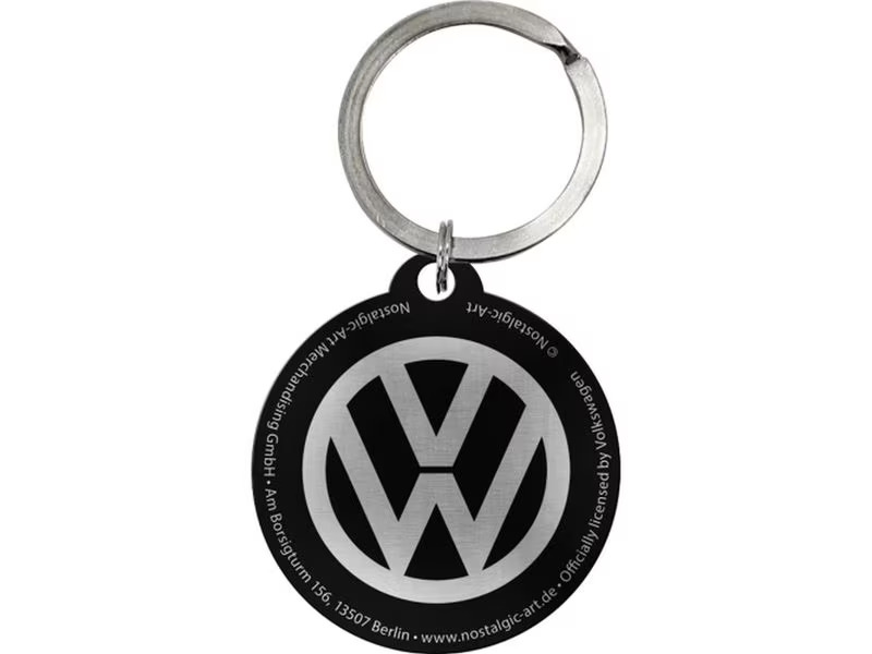 Nostalgic Art Schlüsselanhänger VW Ø 4 cm, Blau/Weiss