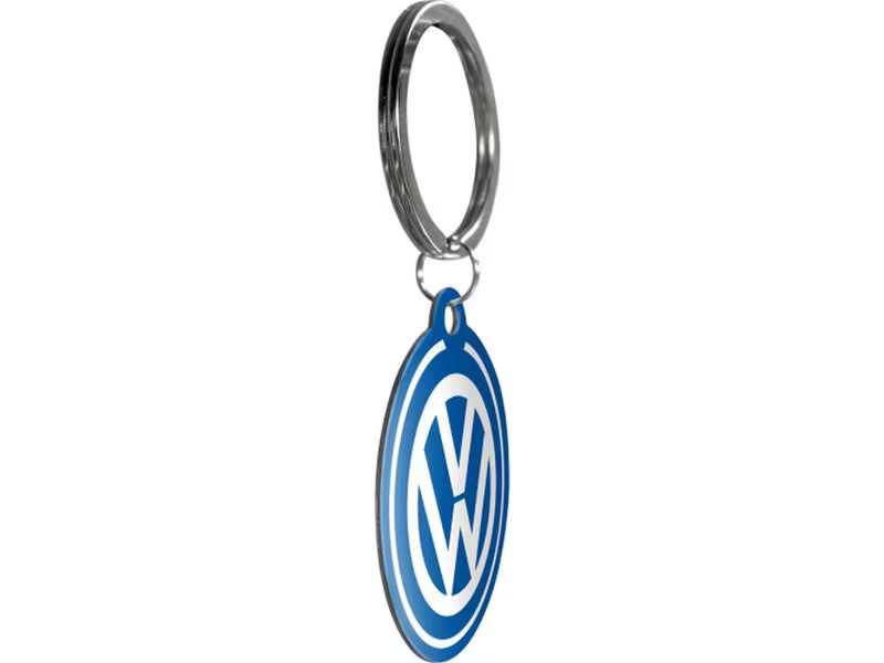 Nostalgic Art Schlüsselanhänger VW Ø 4 cm, Blau/Weiss