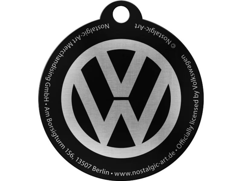Nostalgic Art Schlüsselanhänger VW Ø 4 cm, Blau/Weiss