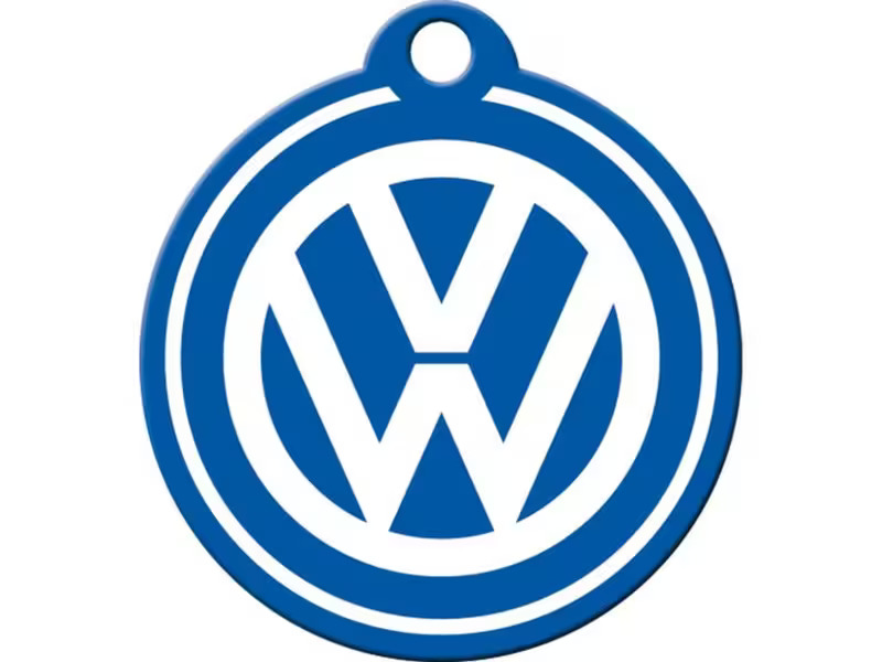 Nostalgic Art Schlüsselanhänger VW Ø 4 cm, Blau/Weiss
