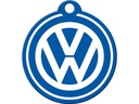 Nostalgic Art Schlüsselanhänger VW Ø 4 cm, Blau/Weiss