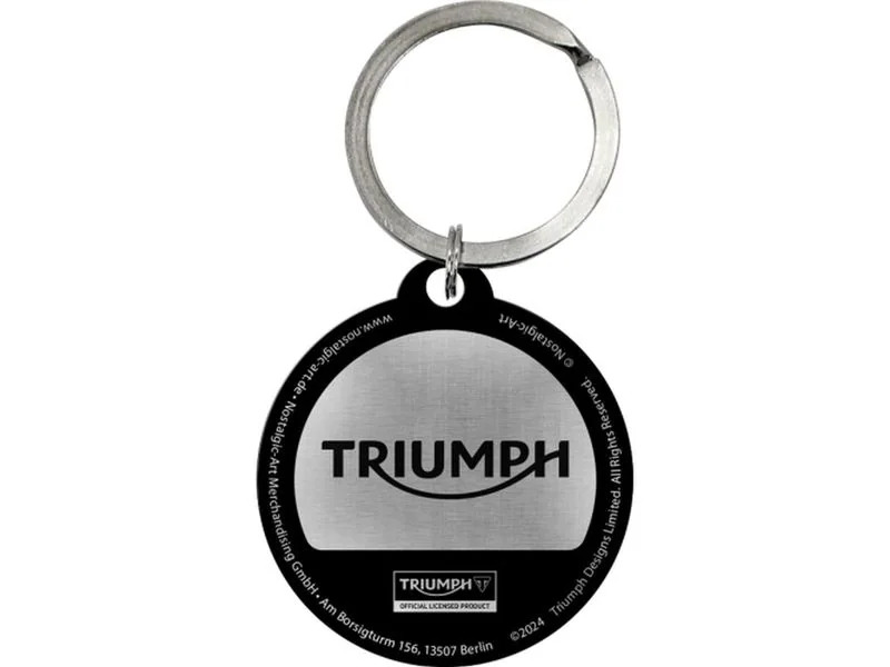 Nostalgic Art Schlüsselanhänger Triumph Ø 4 cm, Schwarz