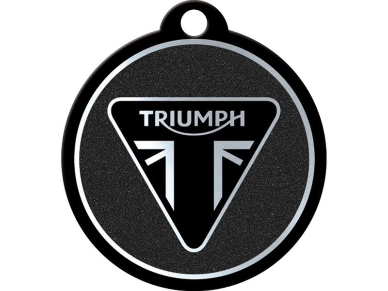 Nostalgic Art Schlüsselanhänger Triumph Ø 4 cm, Schwarz