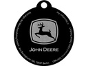 Nostalgic Art Schlüsselanhänger John Deere Ø 4 cm, Grün/Schwarz