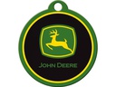 Nostalgic Art Schlüsselanhänger John Deere Ø 4 cm, Grün/Schwarz