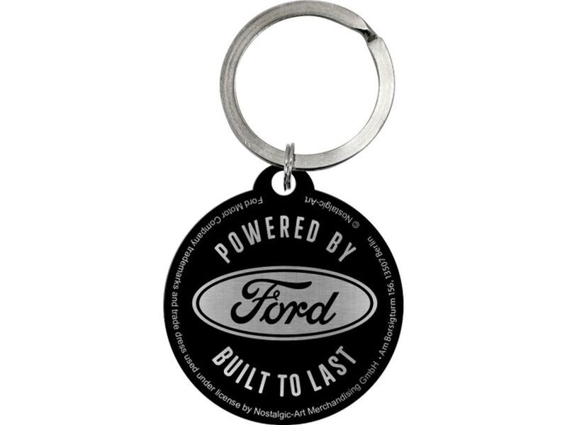 Nostalgic Art Schlüsselanhänger Ford Ø 4 cm, Blau/Weiss