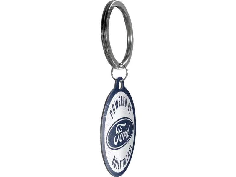 Nostalgic Art Schlüsselanhänger Ford Ø 4 cm, Blau/Weiss