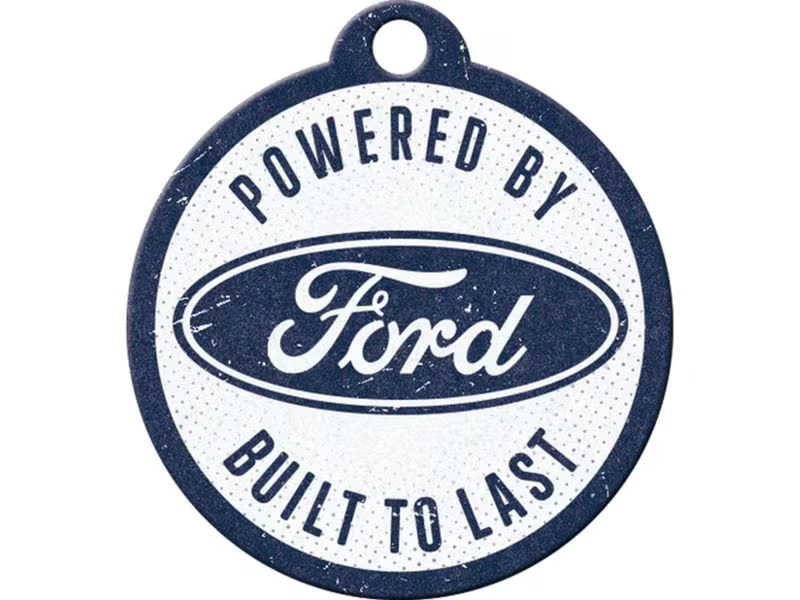Nostalgic Art Schlüsselanhänger Ford Ø 4 cm, Blau/Weiss