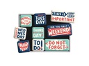Nostalgic Art Magnet-Set Happy Week 1 Stück, Mehrfarbig