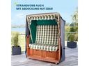 Hoberg Strandkorbabdeckung gross, 140 x 100 x 165 cm, grau