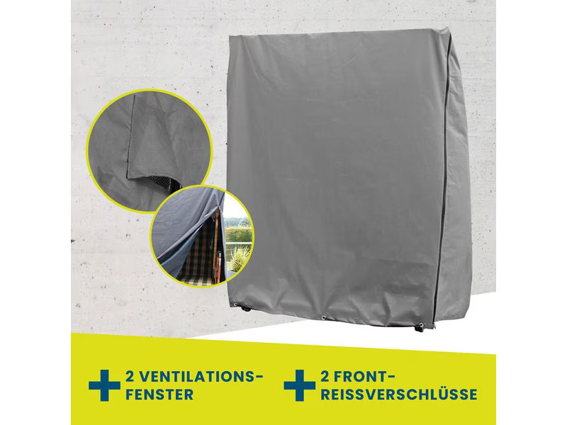 Hoberg Strandkorbabdeckung gross, 140 x 100 x 165 cm, grau
