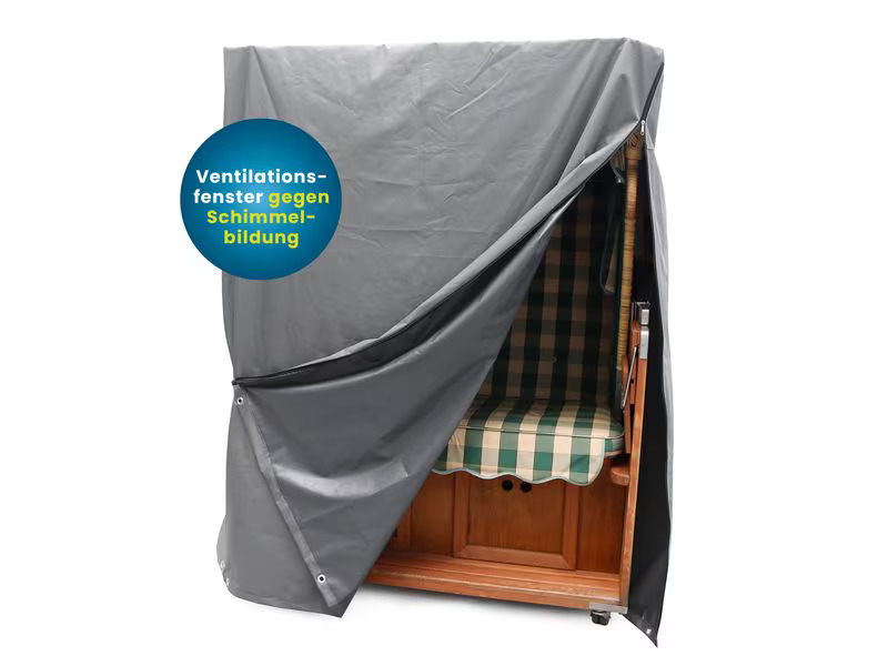 Hoberg Strandkorbabdeckung gross, 140 x 100 x 165 cm, grau