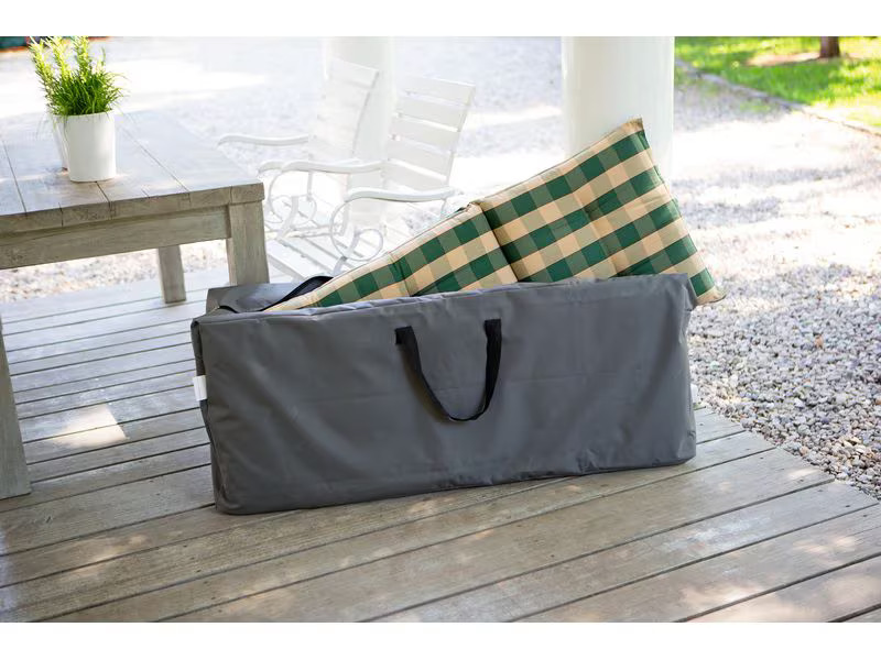 Hoberg Aufbewahrungstasche Gartenmöbelpolster, 130x32x50cm, grau