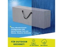 Hoberg Aufbewahrungstasche Gartenmöbelpolster, 130x32x50cm, grau