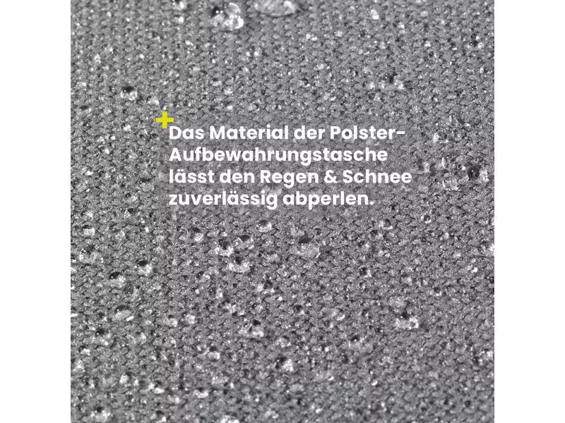 Hoberg Aufbewahrungstasche Gartenmöbelpolster, 130x32x50cm, grau