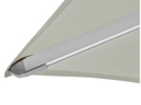Suncomfort by Glatz Sonnenschirm Varioflex Solar LED, 300 x 300 cm, Light Grey