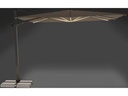 Suncomfort by Glatz Sonnenschirm Varioflex Solar LED, 300 x 300 cm, Hellgrau