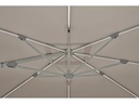 Suncomfort by Glatz Sonnenschirm Varioflex Solar LED, 300 x 300 cm, Hellgrau