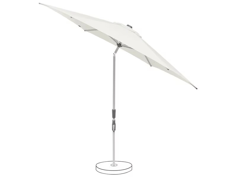 Suncomfort by Glatz Sonnenschirm Slide Ø 250 cm, Sand White