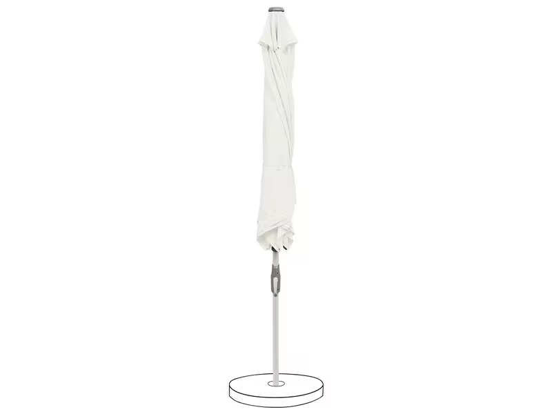 Suncomfort by Glatz Sonnenschirm Slide Ø 250 cm, Sand White