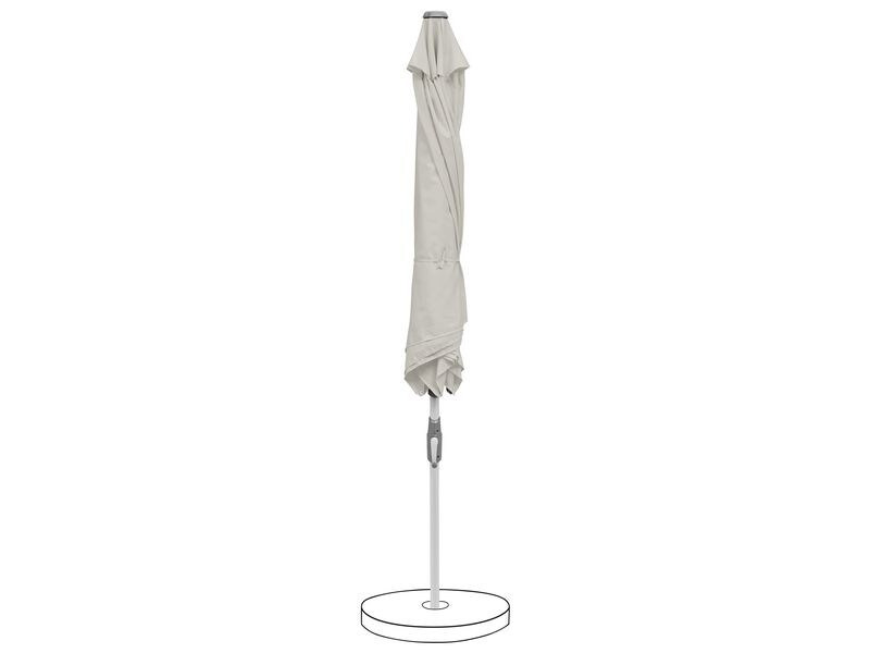 Suncomfort by Glatz Sonnenschirm Slide Ø 250 cm, Light Grey