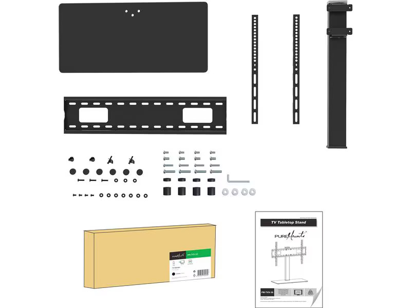 PureMounts Tischständer PM-TVS-30 Schwarz