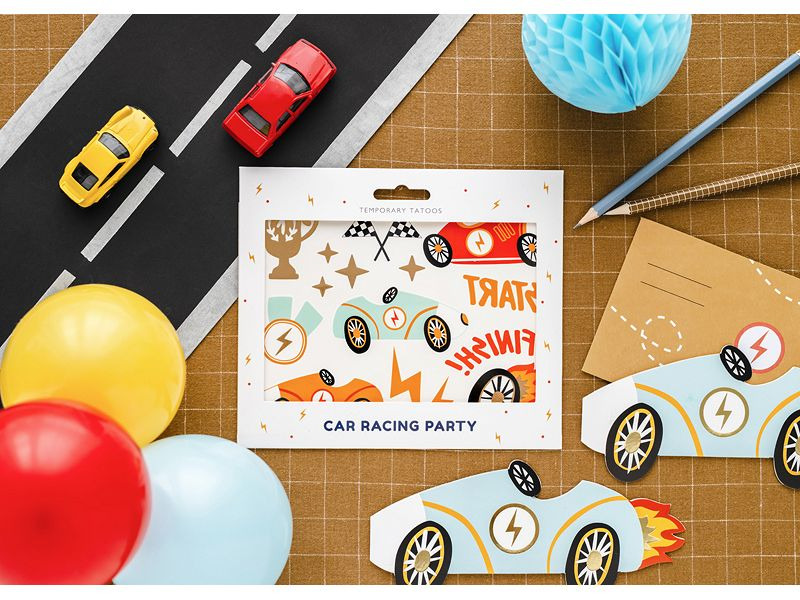 Partydeco Tattoo Set Auto 11 Motive