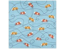 Partydeco Papierservietten Auto Gold, 33 x 33 cm, 12 Stück