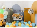 Partydeco Luftballon Ballon Baufahrzeuge Ø 30 cm, 6 Stück, Mehrfarbig
