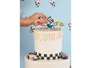 Partydeco Kerze Auto 2-3 cm, Mehrfarbig