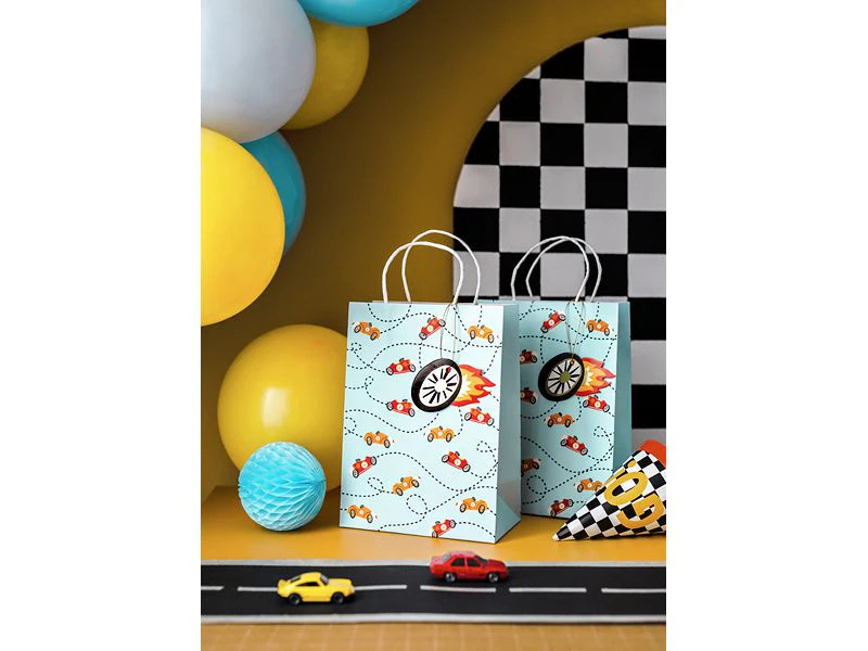 Partydeco Geschenktasche Auto 10,5 x 18 x 25 cm