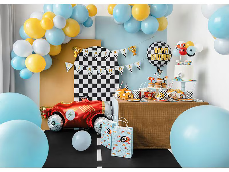 Partydeco Geschenktasche Auto 10,5 x 18 x 25 cm