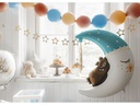 Partydeco Folienballon Teddybär Mond 80 x 98 cm
