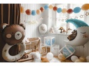 Partydeco Folienballon Teddybär Mond 80 x 98 cm