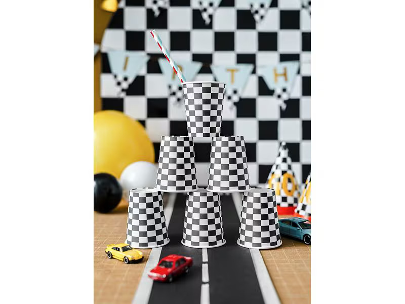 Partydeco Einwegbecher Auto 220 ml, 6 Stück
