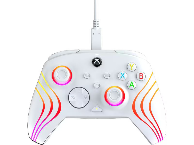 PDP Controller Afterglow Wave Xbox Weiss