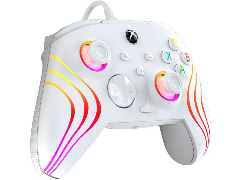 PDP Controller Afterglow Wave Xbox Weiss