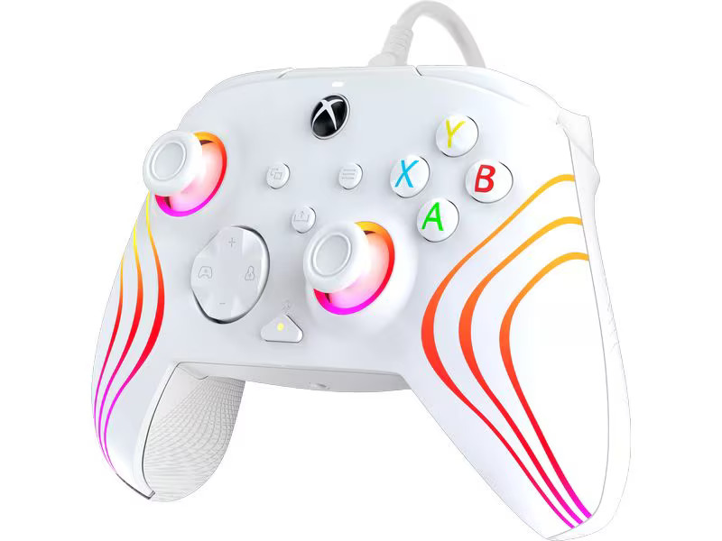 PDP Controller Afterglow Wave Xbox Weiss