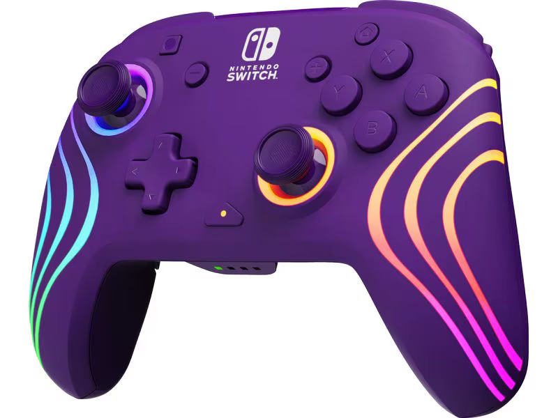PDP Controller Afterglow Wave Nintendo Switch Violett