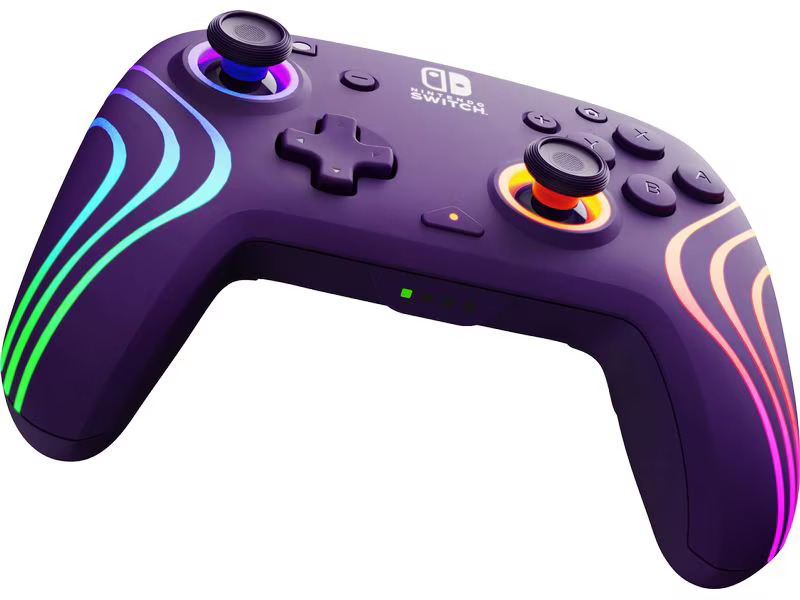 PDP Controller Afterglow Wave Nintendo Switch Violett